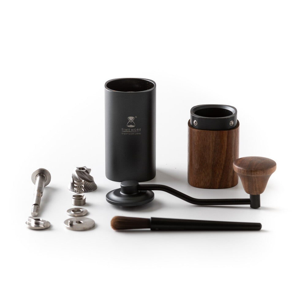 Timemore G1 Plus chestnut black hand grinder, grind coffee, best coffee grinder