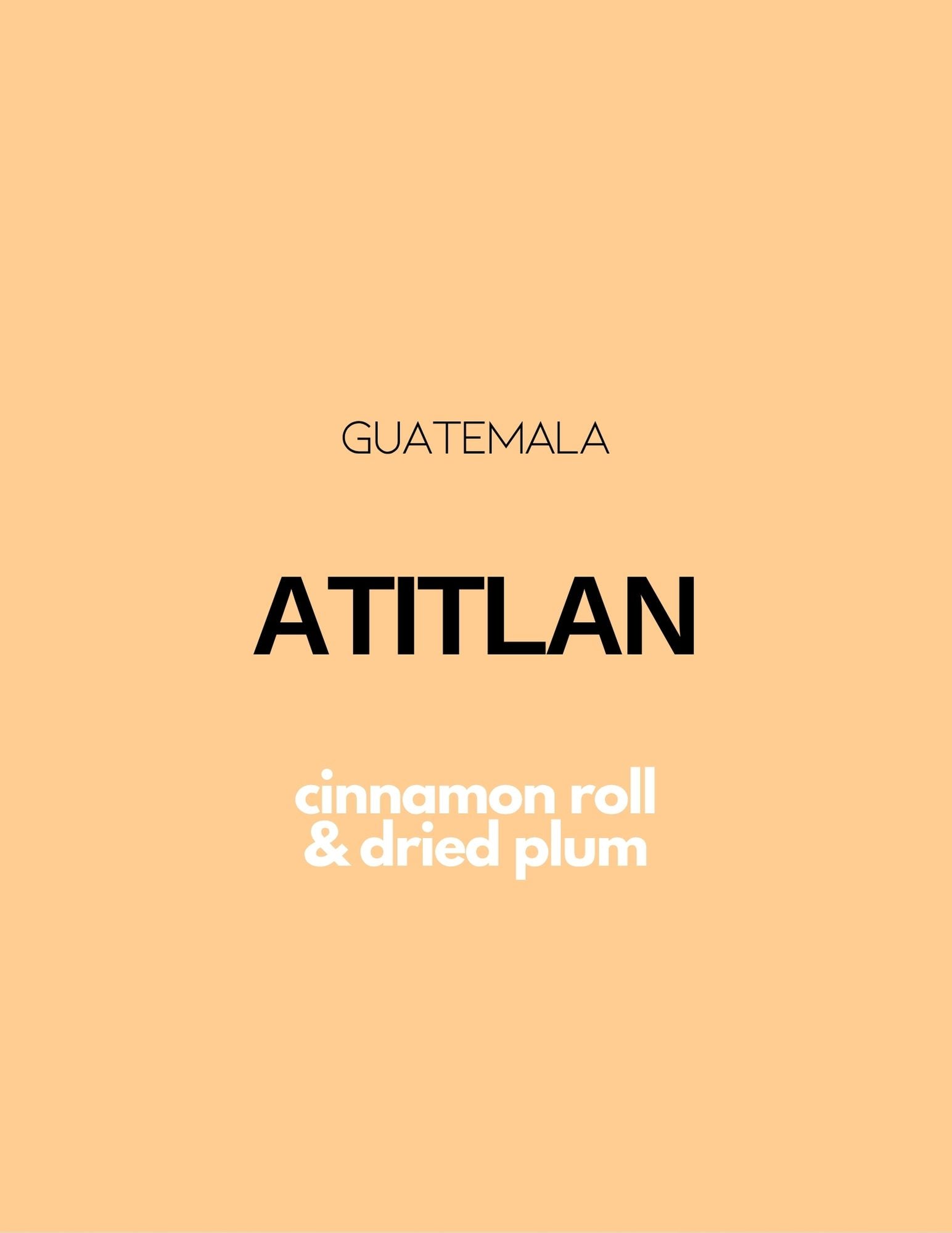 GUATEMALA - ATITLÁN | espresso
