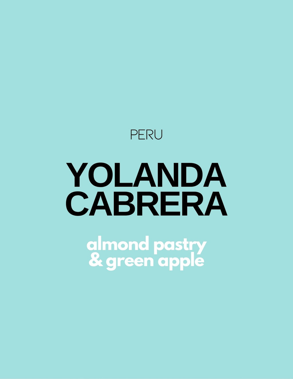 PERU - YOLANDA CABRERA | espresso - Gust Coffee Roasters