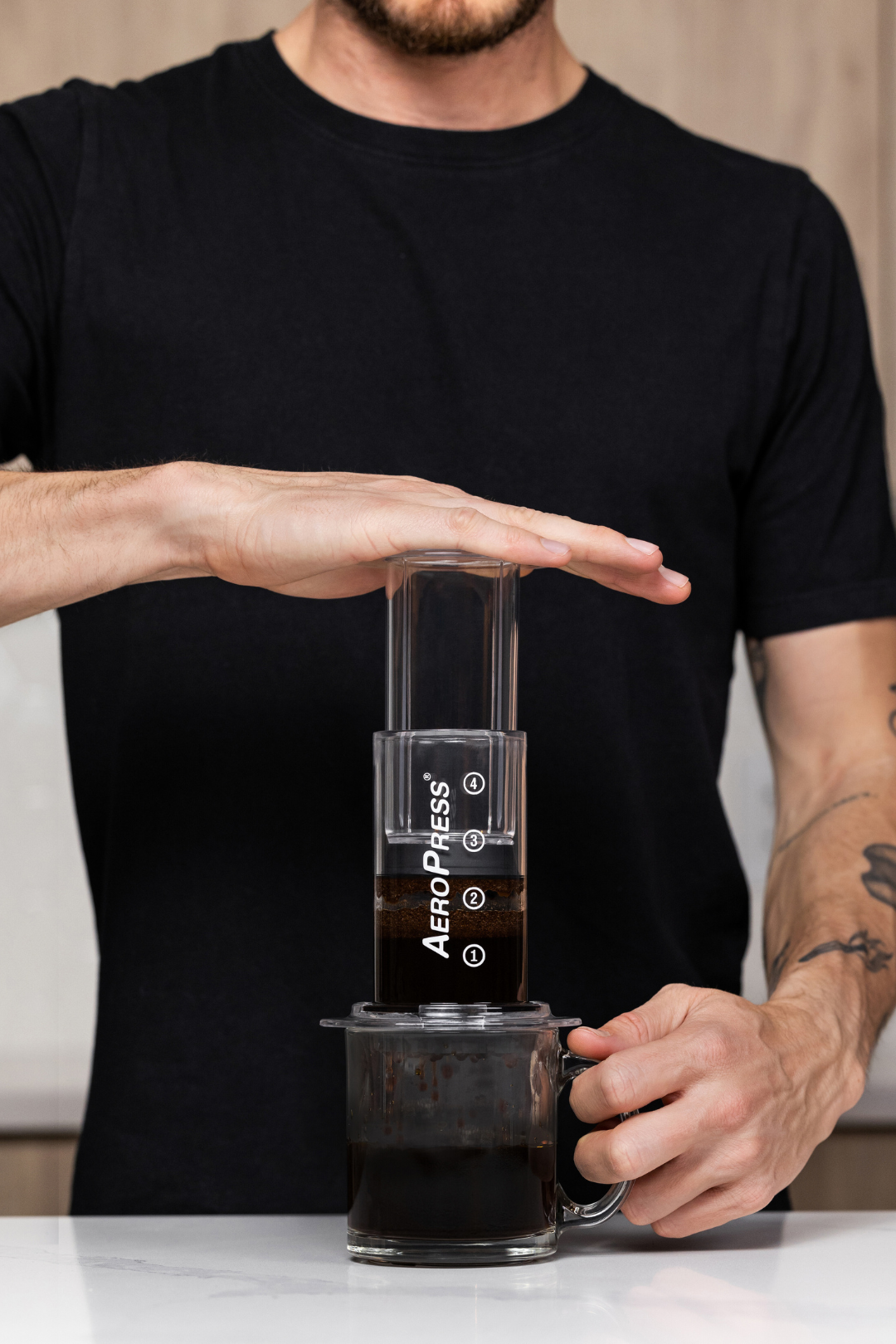 AEROPRESS CLEAR COFFEE BREWER - transparent