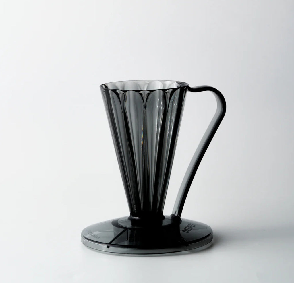 Cafec Flower Dripper Deep 27 - Clear Black - Gust Coffee Roasters