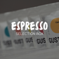espresso selection box, espresso coffee, light medium espresso roast, espresso, nespresso