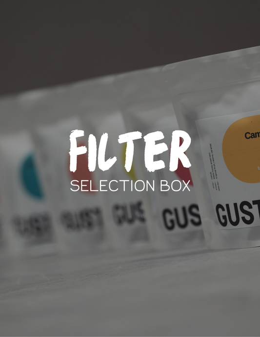 Filter Selection box, koffie selectie, koffiebox, box café, dégustation café, selection café, coffee trial