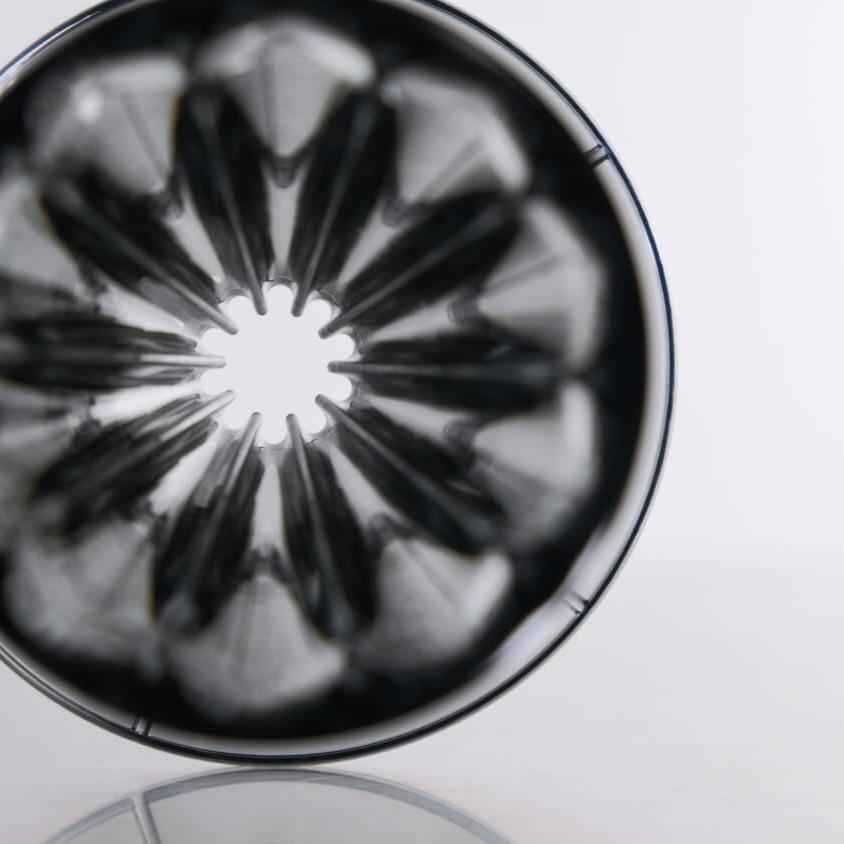 CAFEC FLOWER DRIPPER DEEP27 - Clear Black