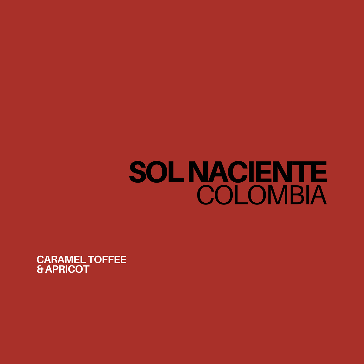 !NEW! COLOMBIA - SOL NACIENTE | espresso - Gust Coffee Roasters
